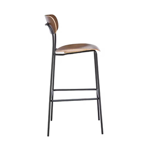 Sillas de <span class=keywords><strong>Bar</strong></span> Comerciales, Silla Alta de <span class=keywords><strong>Bar</strong></span> con Marco de Metal y Asiento de Madera, Taburetes Altos para <span class=keywords><strong>Bar</strong></span> - Product Image 2