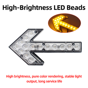 ضوء ستروب <span class=keywords><strong>LED</strong></span> صغير عالمي بتصميم سهمي IP65 لإشارات الانعطاف للشاحنات والمركبات الهندسية والطوارئ - Product Image 3