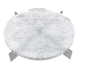 Acryl-Rundkuchenbox, Passover Lucite Matzah-Box mit Deckel, Acryl-Matzah-Box für den jüdischen Passover-Tisch, Lucite-Seder-Platte - Product Image 6