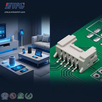 Conector de Bloqueo de Perfil Bajo Hembra-Macho para Montaje en Placa, Paso de 2.0mm, Ángulo Recto Horizontal, Equivalente a Yeonho SMH200 20037WR-HNN, para SMT