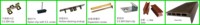 Clips de fixation dissimulés modernes brossés pour terrasses en WPC écologiques – Fixation de départ pour planches extérieures bicolores