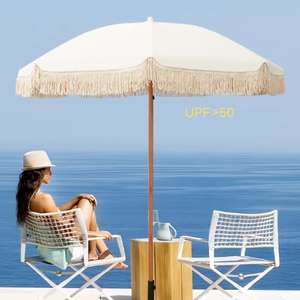 Sombrilla LS de Alta Calidad, <span class=keywords><strong>Parasol</strong></span> Tropical para Playa, Sombrilla para Exteriores con Borlas para Patio, Jardín, <span class=keywords><strong>Terraza</strong></span> - Product Image 6
