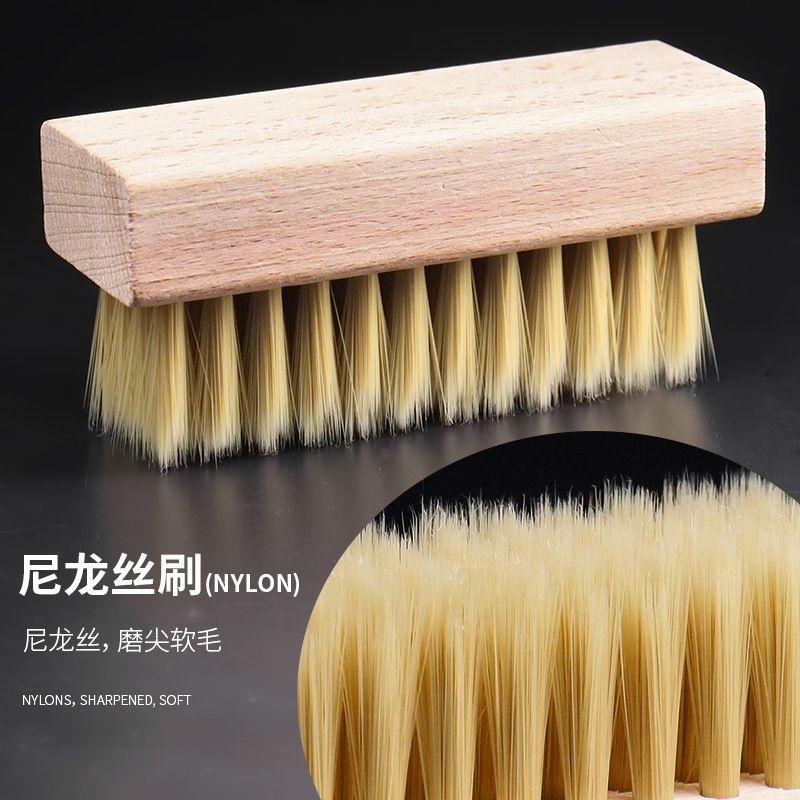Square beech wood nylon brush a-105