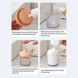 Bathroom Rich Foam Maker Soap <strong>Shower</strong> Shampoo <strong>Whip</strong> Foamer Cleanser Cup Facial Foaming Bubble Drunk Skin Face Clean Care Cup - Product Image 6