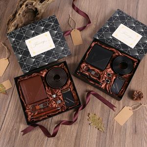 Set <span class=keywords><strong>Regalo</strong></span> Aziendale Transfrontaliero da Uomo, 7 Pezzi: Portafoglio in Pelle PU, Cintura e Confezione <span class=keywords><strong>Regalo</strong></span> - Perfetto per la <span class=keywords><strong>Festa</strong></span> del Papà, San Valentino, Lusso - Product Image 4