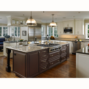 European Style Bespoke <strong>Kitchen</strong> and Islands Furniture Accessories Design Hard Wood Counter Vintage Pantry Cabinet - Product Image 3