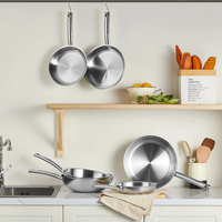 Wok en acier inoxydable de qualité professionnelle, écologique, 28 cm, antiadhésif, compatible avec les plaques à induction