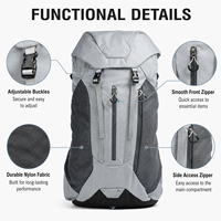 Sac à dos de randonnée imperméable 30L, résistant aux déchirures, réglable, pour trekking et camping - Offre spéciale