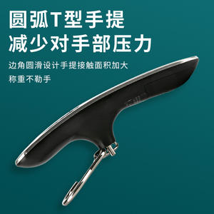 Balance électronique portable suspendue, 50 kg, écran LCD bleu, acier inoxydable avec crochet pour la mesure du poids des bagages - Product Image 3