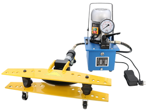 Cintreuse de tubes électrohydraulique DWG-1 avec roues, machine professionnelle industrielle pour le cintrage de tuyaux en acier inoxydable de 1/4'' à 1'' - Product Image 2