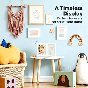 Kit d'empreintes de mains et de pieds de bébé, argile à séchage rapide pour empreintes de pieds et de mains de nouveau-né, cadre photo pour chambre d'enfant, kit d'empreintes de pattes de <span class=keywords><strong>chat</strong></span> et de chien - Product Image 4