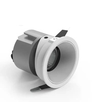 Iluminación de punto de mazorca de 5w 10w 15w, luz empotrada sin ajuste led regulable ajustable para downlights de hotel con reflector dorado