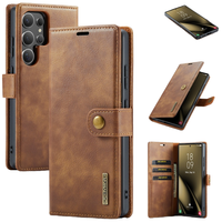 Luxe Amovible Flip Magnétique En Cuir Portefeuille Téléphone Cas Housse De Protection pour Samsung S25 S24 S23 Ultra S22 S21 S20 S10 S9 Plus