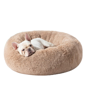 Cama para Perros y Gatos Bedsure, Tamaño Mediano, 30 Pulgadas, Diseño de Donut Antideslizante, Felpa Suave, Lavable, para Mascotas de hasta 45 Libras - Product Image 1