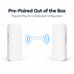 Pont sans fil extérieur IP65 2,4 GHz 300 Mbps avec 2 ports RJ45 10/100 Mbps, émetteur WiFi PtP/PtMP pour la surveillance des ascenseurs - Product Image 4