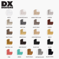 Toile tendue pré-primée DX Designs 16x20 pouces avec cadre en bois flottant de qualité supérieure pour la peinture, l'impression personnalisée et la décoration murale