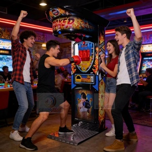 Innovative Punch Simulator Arcade Game Machine Coin Operated Strength Tester Equipment for Modern Amusement Boxing Machine - Product Image 6