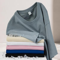 T-shirts 260G pour hommes, unis, personnalisables, de haute qualité, vierges, coupe oversize, épaules tombantes, vente en gros, fabricant