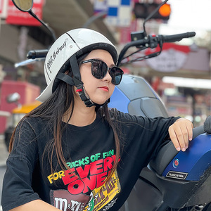 Casque demi-face Ridek, taille unique, coque ABS, toutes saisons, pour motards et cyclistes électriques - Product Image 4