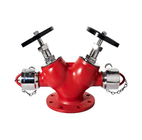 Vanne d'incendie à double sortie en fonte DN65, entrée 100 mm, pour station d'incendie - Direct Fabricant