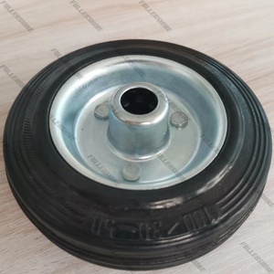 Rueda de neumático de goma sólida de 8 pulgadas de alta resistencia al desgaste para Carro con llanta de plástico 8 "X <span class=keywords><strong>2</strong></span>,<span class=keywords><strong>2</strong></span>" - Product Image 4