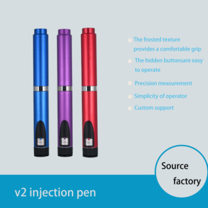 V2 Injector <b>Pen</b> 60IU 3ml Glass Body Durable Rubber Stopper Reusable Metal Lid Eco Friendly Injection <b>Pen</b> for Skin Care Salon - Product Image 3