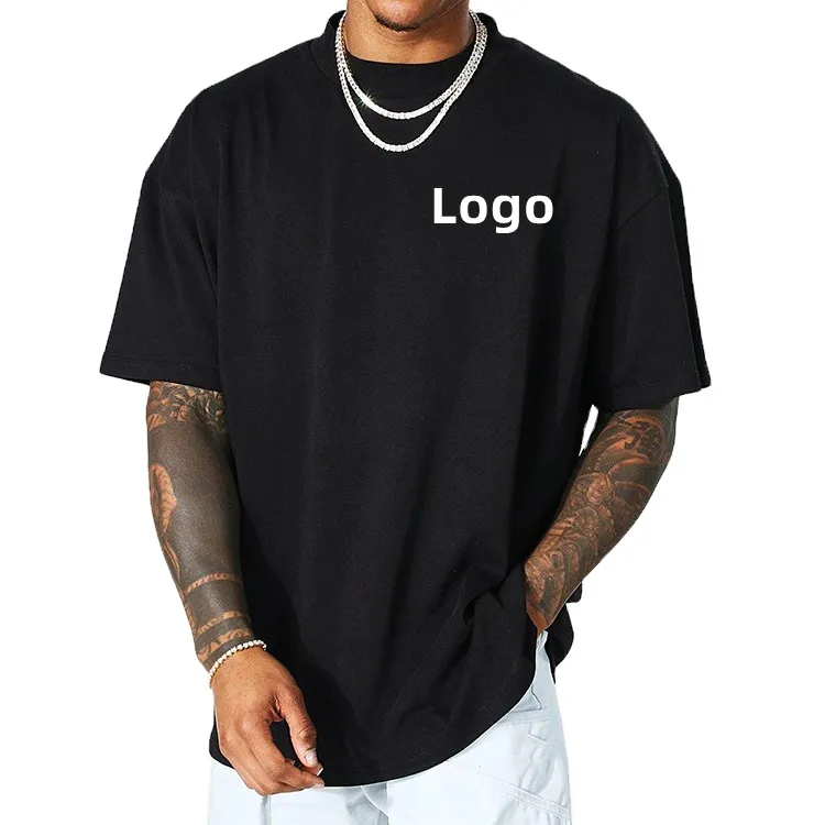 Großhandel Designer Günstige Basic White T-Shirt Blank Custom Pima Baumwolle Schwere Baumwolle plus Größe Herren T-Shirt