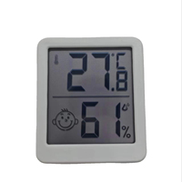 Mini Termohigrómetro Digital YZ6050 LCD, Medidor de Temperatura y Humedad Interior, Termómetro con Soporte Magnético, Indicador de Confort