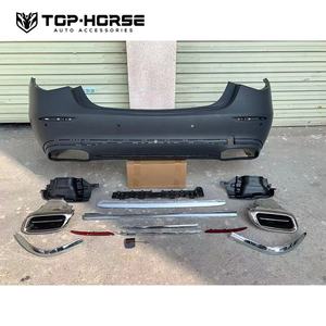 Mercedes Ben-z Clase S S400 S450 S500 S580 S680 W223 S63 <span class=keywords><strong>S65</strong></span> <span class=keywords><strong>Maybach</strong></span> Convertir Kit de carrocería Faldón lateral de parachoques - Product Image 4