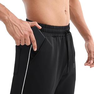 กางเกงลำลองของผู้ชายใส่สบายๆใส่สบายๆสำหรับยิมและชุดสตรีท OEM ดีไซน์ออกแบบได้ตามต้องการเป็นมิตรต่อสิ่งแวดล้อมระบายอากาศ - Product Image 3