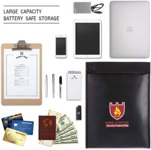 Batterie externe de grande capacité certifiée UL94 V0, 30000 mAh, pochette de rangement sécurisée, sac de batterie Lipo anti-explosion, ignifuge - Product Image 6
