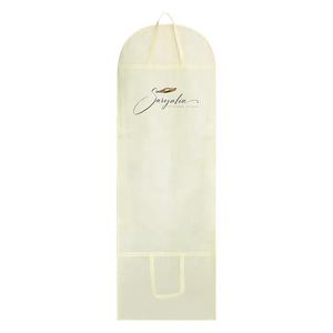 Bolsa de embalaje de polvo para Vestido largo de novia, traje de color marfil con logotipo personalizado - Product Image 2