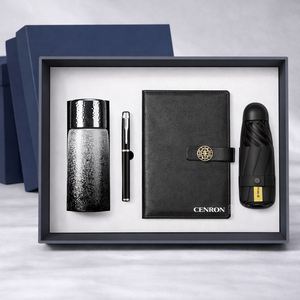 Set de Regalo Empresarial Moderno con Termo, Cuaderno, Bolígrafo y Paraguas para Promoción de Oficina - Product Image 2