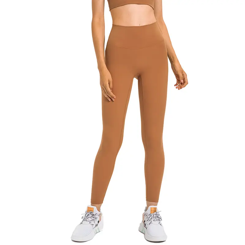 Nuovi pantaloni da yoga lulu nude da donna senza linea a vita alta pantaloni sportivi per fitness da palestra leggings sportivi lulu