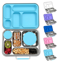 Lonchera Aohea de Acero Inoxidable 304 para Exteriores, Portátil, Hermética, para Niños, Adultos y la Escuela
