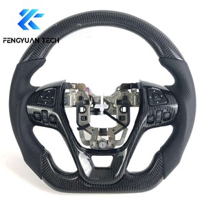 Volant sport chauffant personnalisé en cuir et alcantara avec fibre de carbone forgée pour <span class=keywords><strong>Ford</strong></span> Explorer ST 2022 2017 2021 2022 2015 2020 - Product Image 4