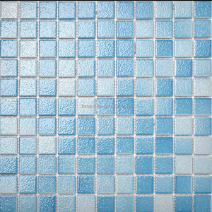 Ev yüzme havuzu su oluklu seramik mozaik karo dışbükey yüzey villa havuzu balık havuzu kaymaz tuğla duvar karosu - Product Image 5