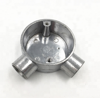Boîte de jonction ronde de type T à 3 voies électrique