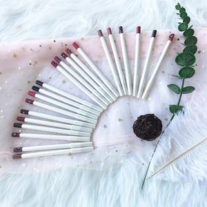 مبيع بالجملة أحمر شفاه أبيض بدون شعار بدون علامة تجارية 21 لونًا خالي من القسوة مقاوم للماء يدوم طويلاً بطانة شفاه عالية الصبغة - Product Image 3