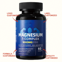 Kapsul Kompleks Magnesium OEM, Suplemen Vitamin & Mineral untuk Dewasa & Remaja, Tulang & Otot Lebih Kuat, Suplemen Herbal