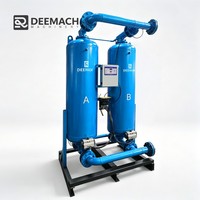 Sécheur d'air par absorption DEEMACH 1,5-200 m³/min, sécheur déshydratant régénératif sans chaleur à double tour industriel pour système d'air comprimé