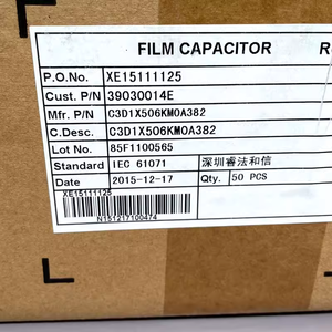 Condensatore a Film FARA C3D1X506KM0A382 C3D MKP 50uf 506K 900VDC 10% 20X52.5MM - Product Image 2