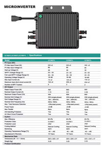 Mini <span class=keywords><strong>microinversor</strong></span> <span class=keywords><strong>Solar</strong></span> 200W 400W 600W Salida monofásica híbrida Uso en el hogar <span class=keywords><strong>Microinversor</strong></span> <span class=keywords><strong>Kit</strong></span> de sistema de panel <span class=keywords><strong>solar</strong></span> - Product Image 5