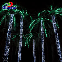 220-240V Outdoor IP65 Wasserdichte Weihnachts dekoration Weihnachts licht Palm Tree Trunk Gummi kabel LED Net Light