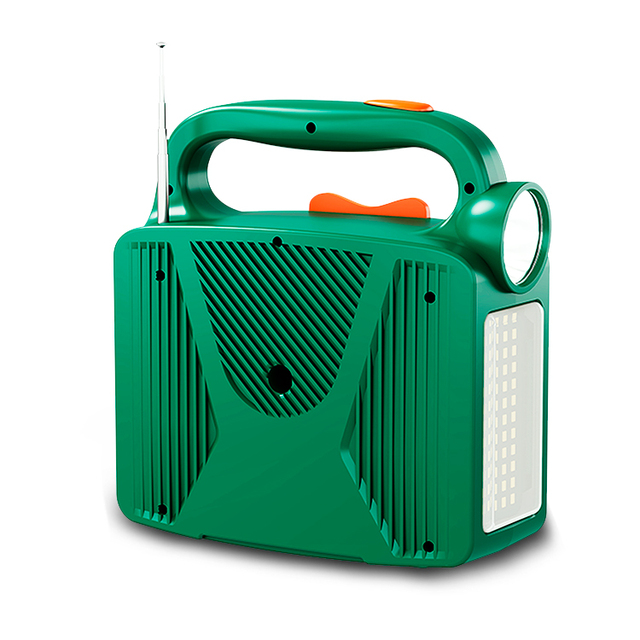 Portable Solar Radio for BT Speaker 76.8Wh LiFePO4 Battery FM AM Weather Alert LED Lighting Double Flashlight for Home