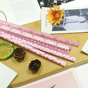 Pajitas Reutilizables de PP de 12 Pulgadas con Diseño de <span class=keywords><strong>Calabaza</strong></span> Fantasma Rosa Certificada para Bebidas de 30/40, Novedad Navideña 2025 - Product Image 2