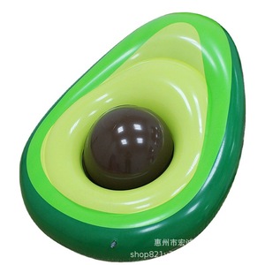 Flotador inflable de aguacate de 160x130cm, novedoso flotador para adultos unisex de PVC para piscina - Product Image 5