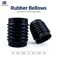 Soufflets en caoutchouc sur mesure, dureté Shore 40-70A, résistants aux hautes températures, anti-poussière, en silicone, EPDM, FKM, pour joint de bras de robot industriel