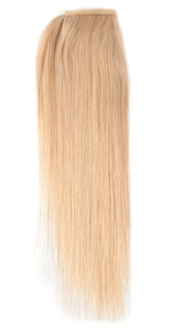 Extensiones de Cabello Humano Liso Envolvente para Cola de Caballo, Cabello Remy Virgen con Cutícula, 12-40 Pulgadas, 80-100g, con Clip, Peine y Cinta Mágica para el Cabello - Product Image 6