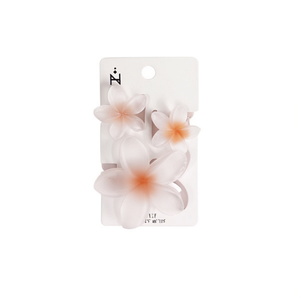 Set di 3 fermagli per capelli Jelly Frosted Frangipani - Product Image 1
